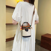 Glenda | Elegant Bucket Crossbody Bag with Unique Handle Design