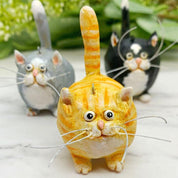 Unique Handmade Cats Christmas Ornament - Purrfect Holiday Pendants