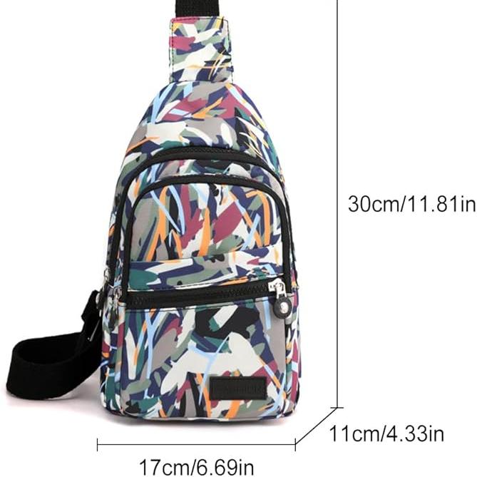 Gracie | Nylon Waterproof  Colorful Sling Bag