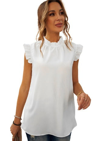 Thea | Elegant Sleeveless Halterneck Blouse