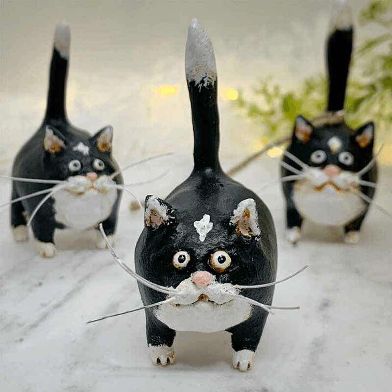 Unique Handmade Cats Christmas Ornament - Purrfect Holiday Pendants