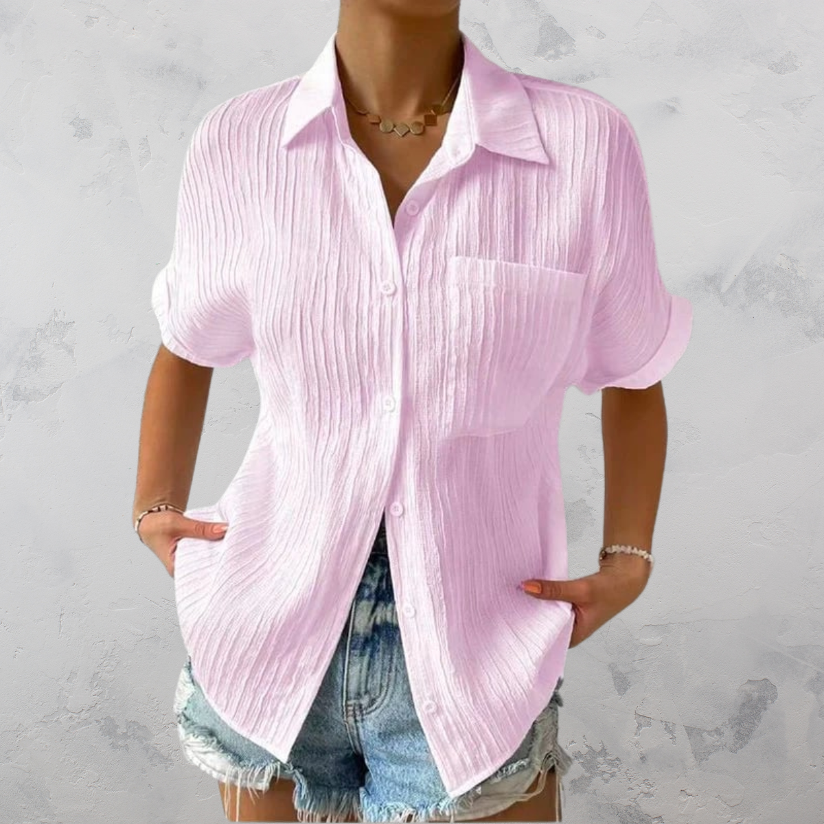 Quinn | Casual Lightweight Button-Up Shirt
