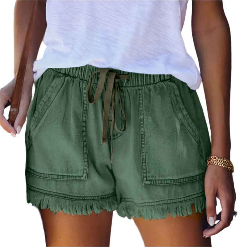 Melissa - Trendy Versatile Styling High-Waist Denim Shorts