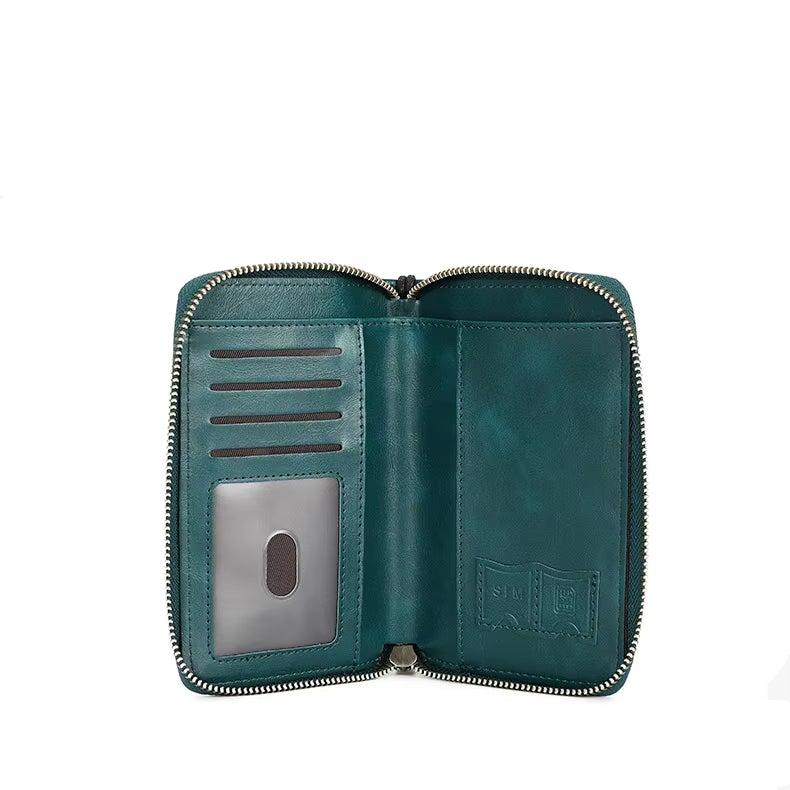 Samira | RFID-blocking Passport Holder Travel Wallet with Wrist Strap
