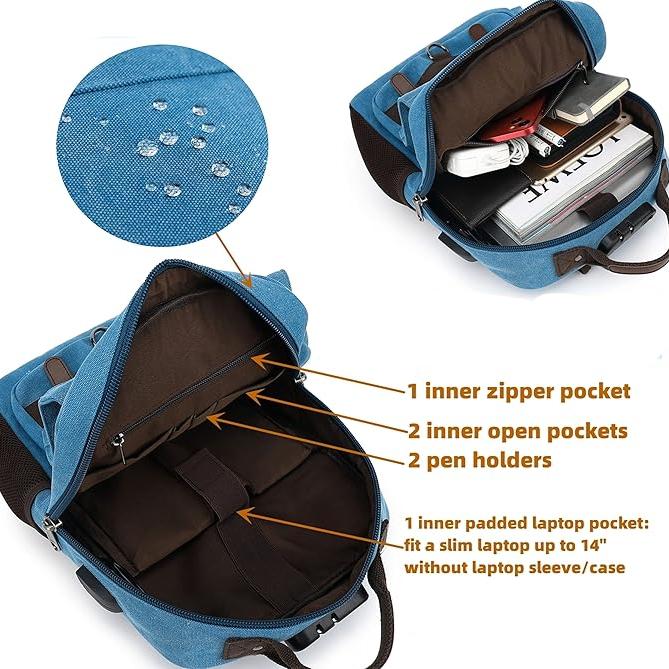 Joshua | Large Compact Everyday Crossbody Sling Bag with Multiple Pockets