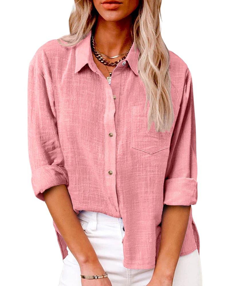 Ellie | Functional Long Sleeve Blouse