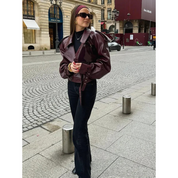 Isabeliaona | Women's warm long arm jacket | Short -arm-2