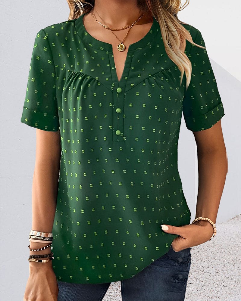 Shirt with V neck and buttons - Milou