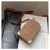 Rain | Trendy Crossbody Box Bag with Metallic Accents