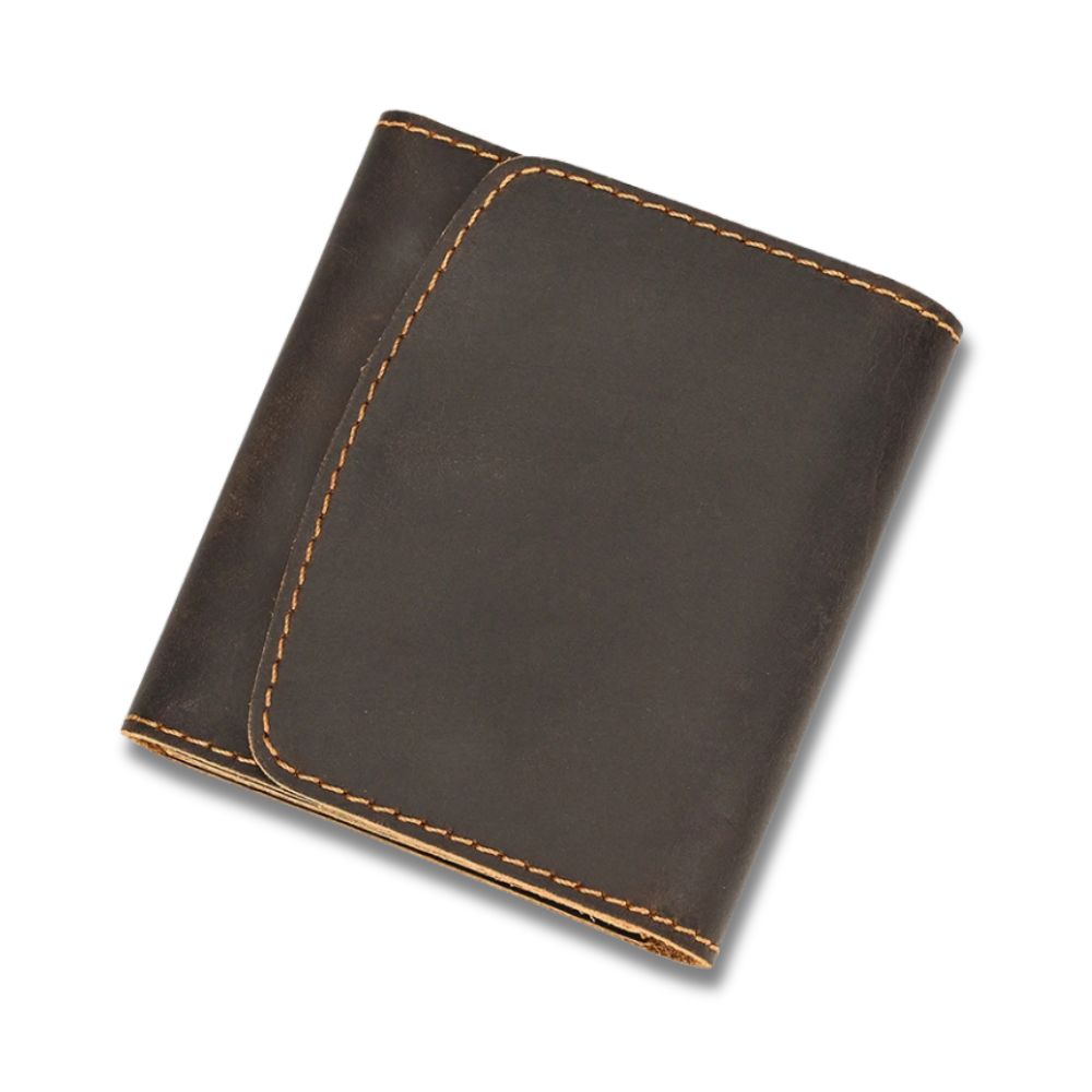 Lucas | Vintage Bifold Travel Bag made of Cowhide Leather with Snap Closure