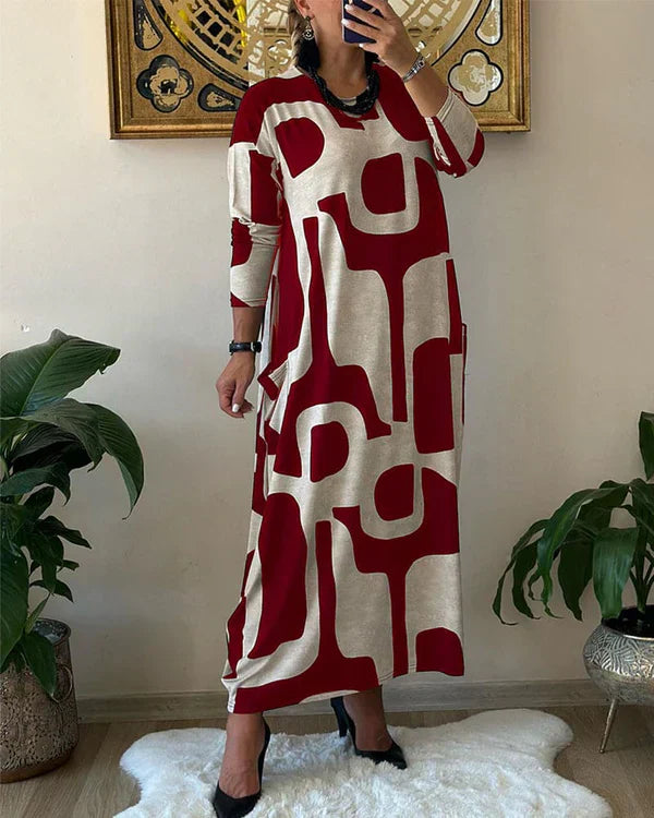 Emma | Maxi Dress with Art Print