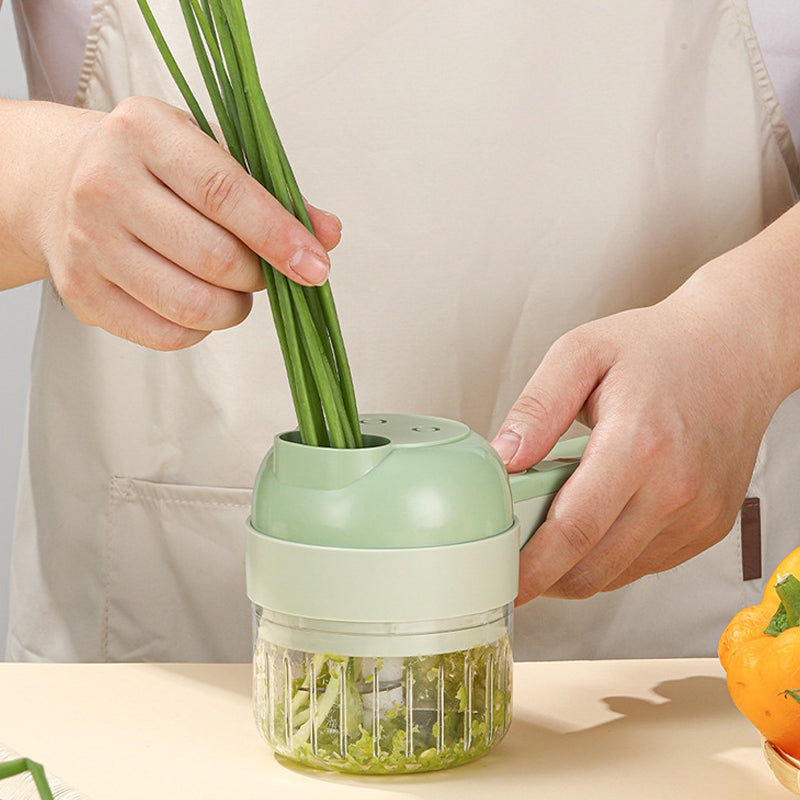 Greentech vegetable cutter | The vegetable size 4 out of 1 electrically rechargeable-2