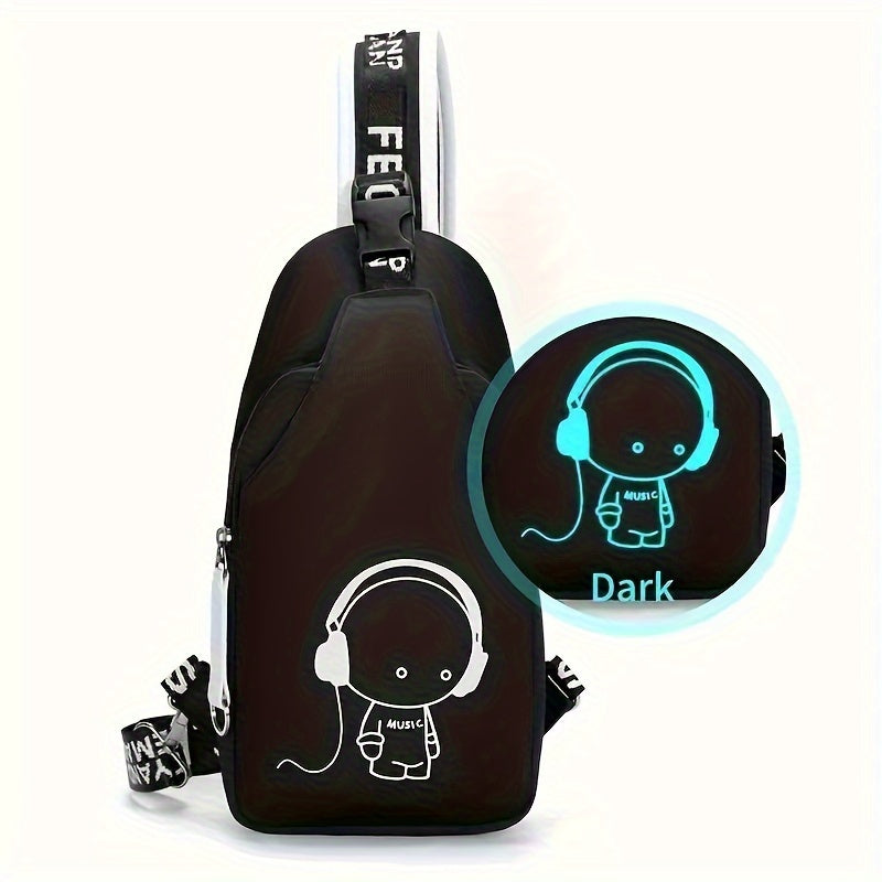 Michael | Glow-in-the-Dark Backpack with USB Charging Port
