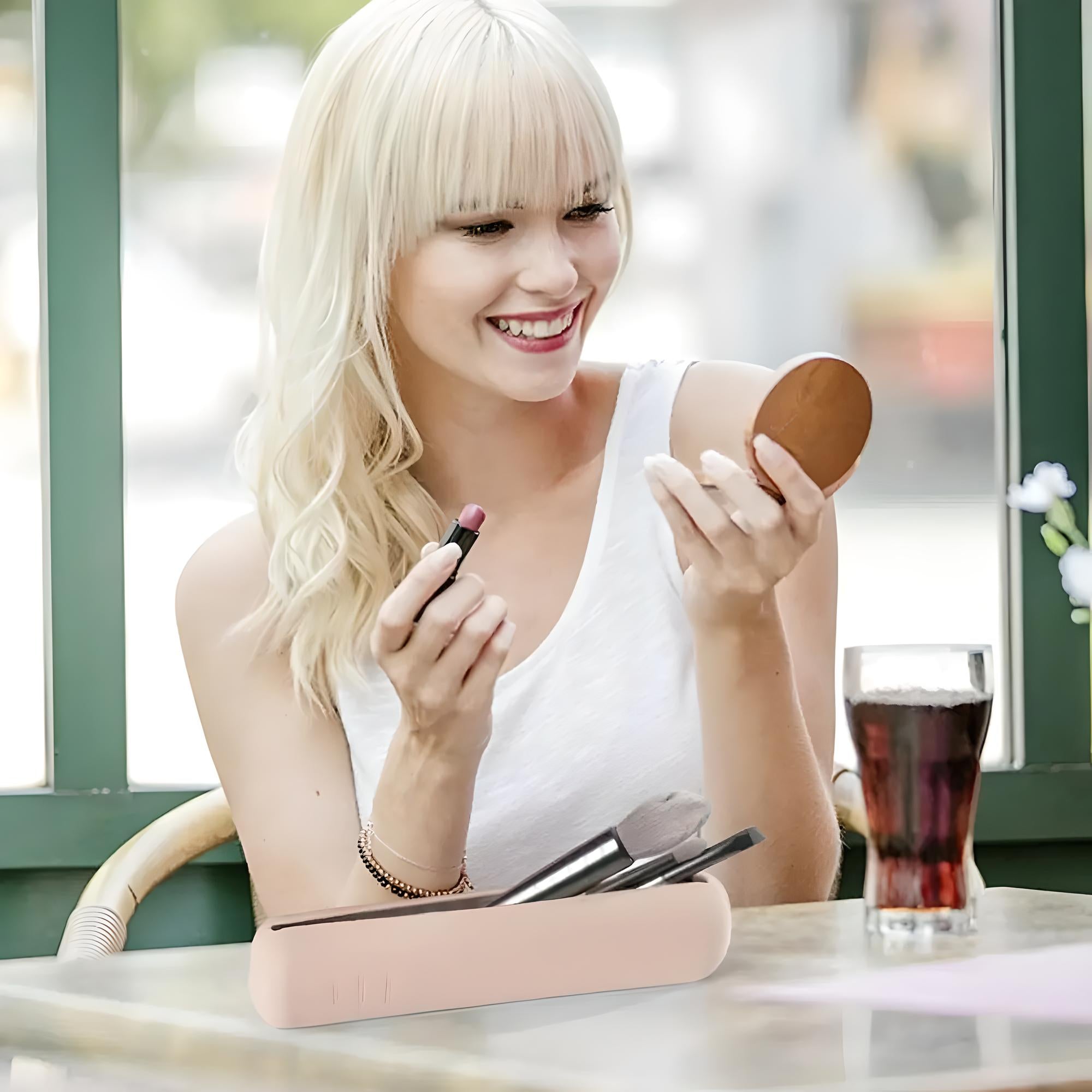 Isla | 3-Piece Makeup Brush Case Set