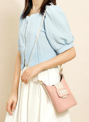 Aubrey | Chic Bucket Bag with Bold Buckle Design
