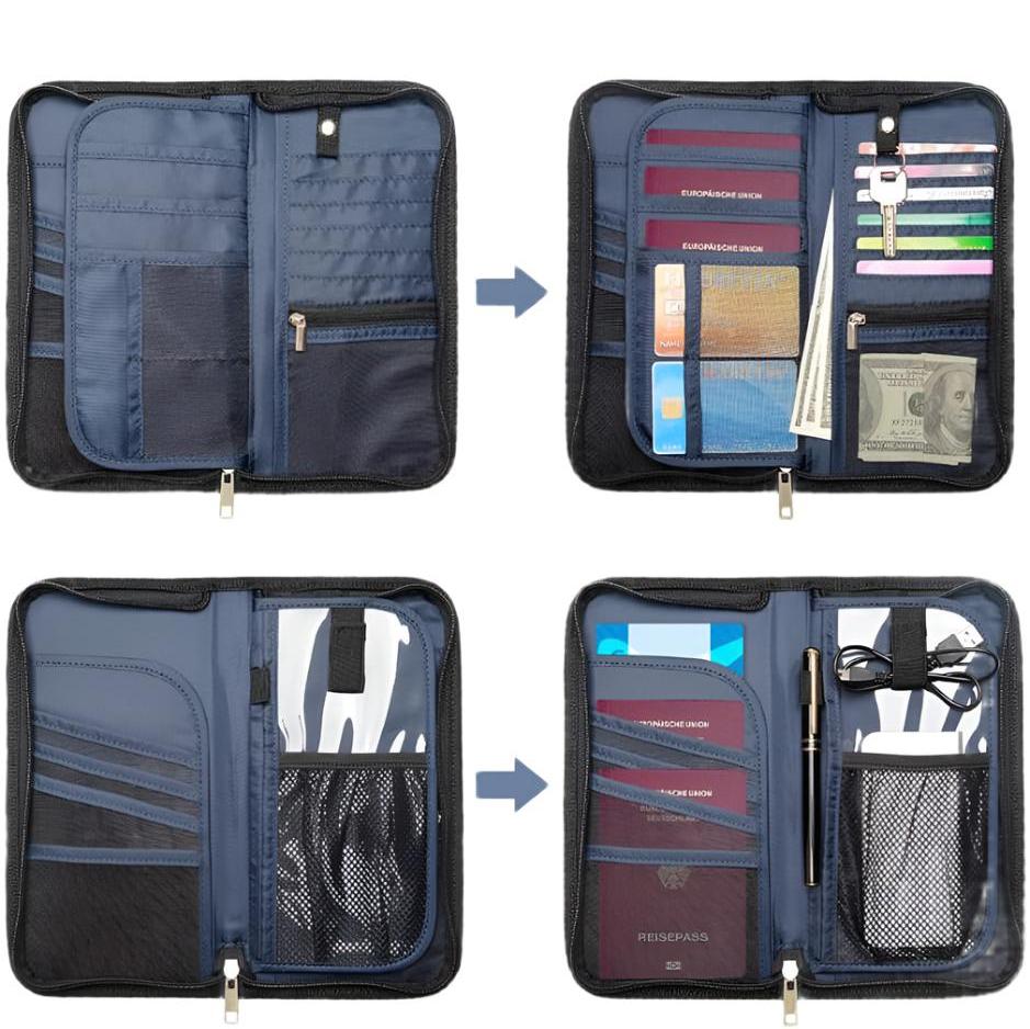 Zayla | Waterproof Passport Holder with Wristband