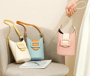 Aubrey | Chic Bucket Bag with Bold Buckle Design