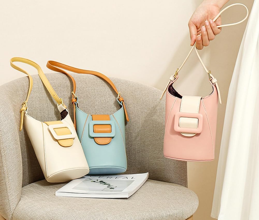 Aubrey | Chic Bucket Bag with Bold Buckle Design