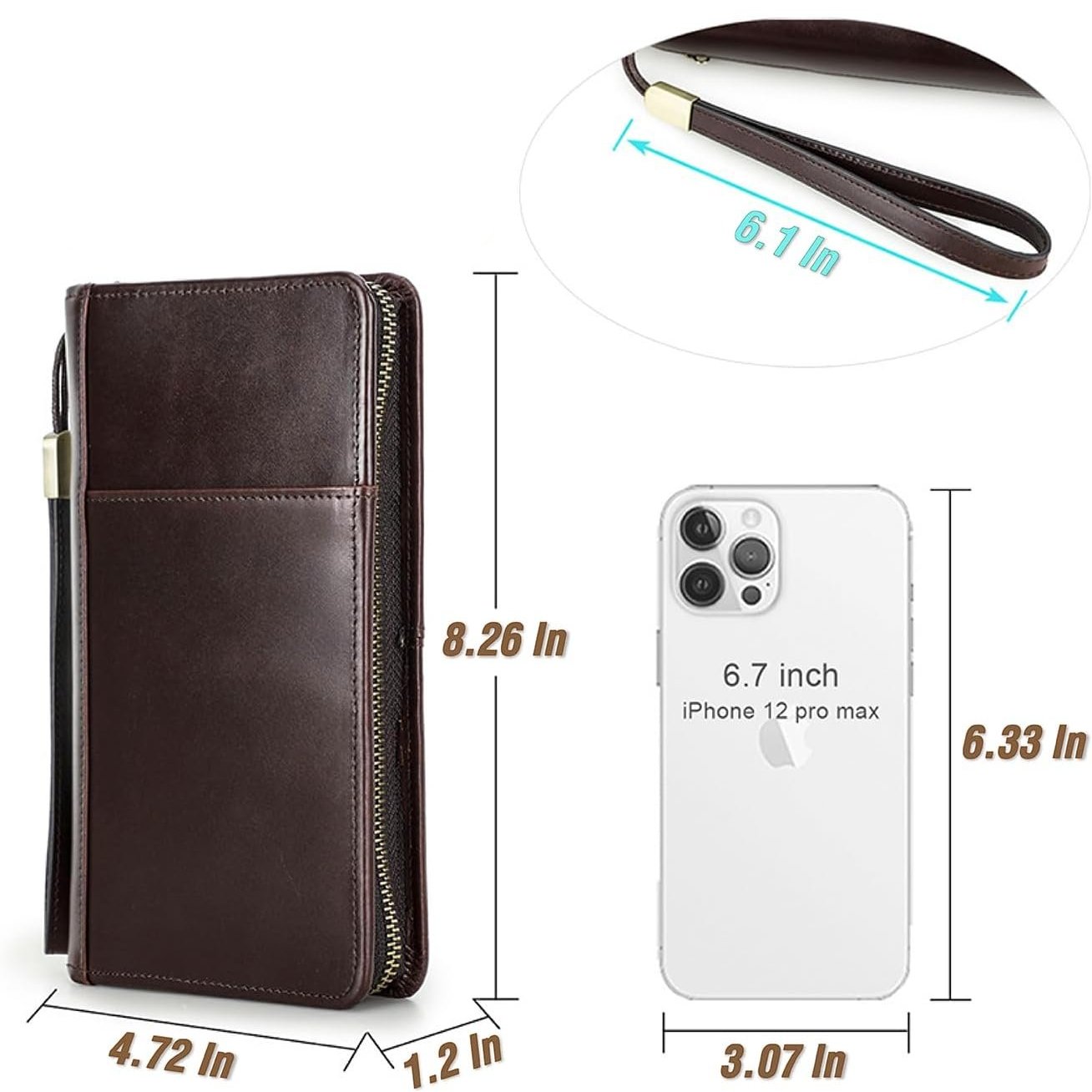 Ocean | Full Leather Passport Holder