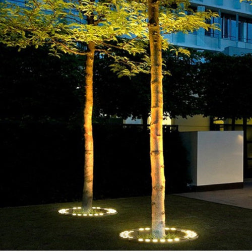 Elegant Outdoor Tree Spotlights - Warm White LED Garden Lights for Landscape Lighting-5