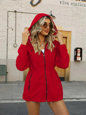 EVVA | Floral Print Summer Jacket with Hood