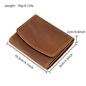 Lucas | Vintage Bifold Travel Bag made of Cowhide Leather with Snap Closure
