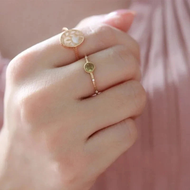 RadiantGlow | Delicate Ring for a Touch of Elegance