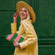 Lanie | Stylish and versatile striped cosmetic bag