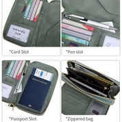 Valery | RFID-blocking passport holder with shoulder strap
