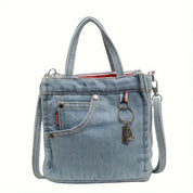Dahlia | Denim Tote Bag with Dual-Carrying Options