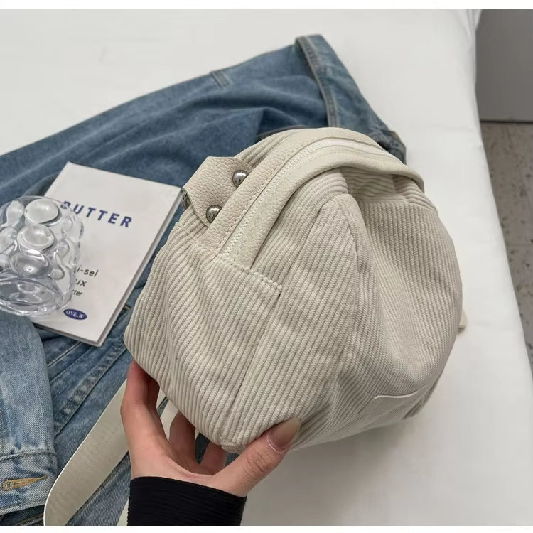 Rachel | Casual Everyday Corduroy Crossbody Bag