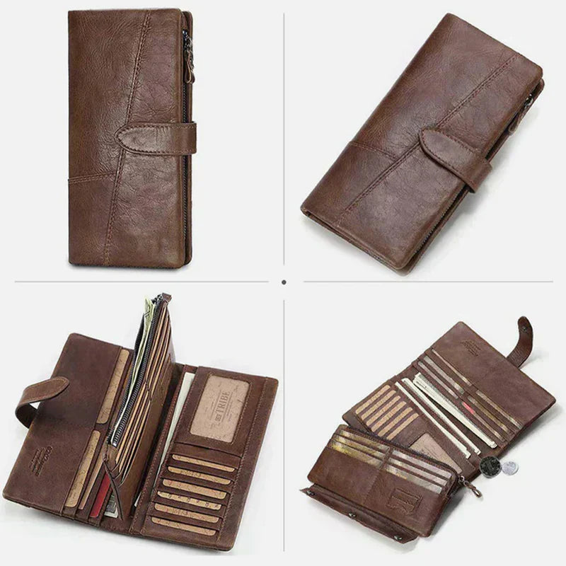 Berkley | RFID-Safe Vintage Leather Travel Wallet