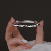 Graceful Glow | Intriguing Sterling Silver Bracelet