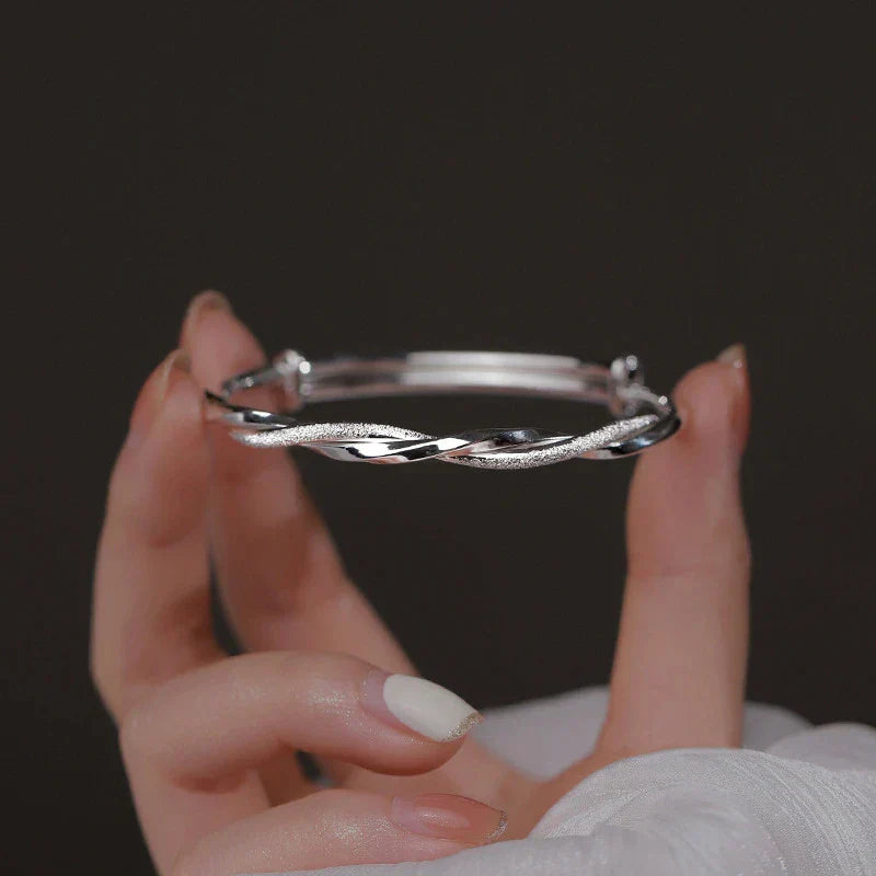 Graceful Glow | Intriguing Sterling Silver Bracelet