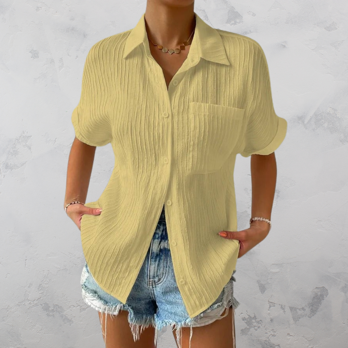 Quinn | Casual Lightweight Button-Up Shirt