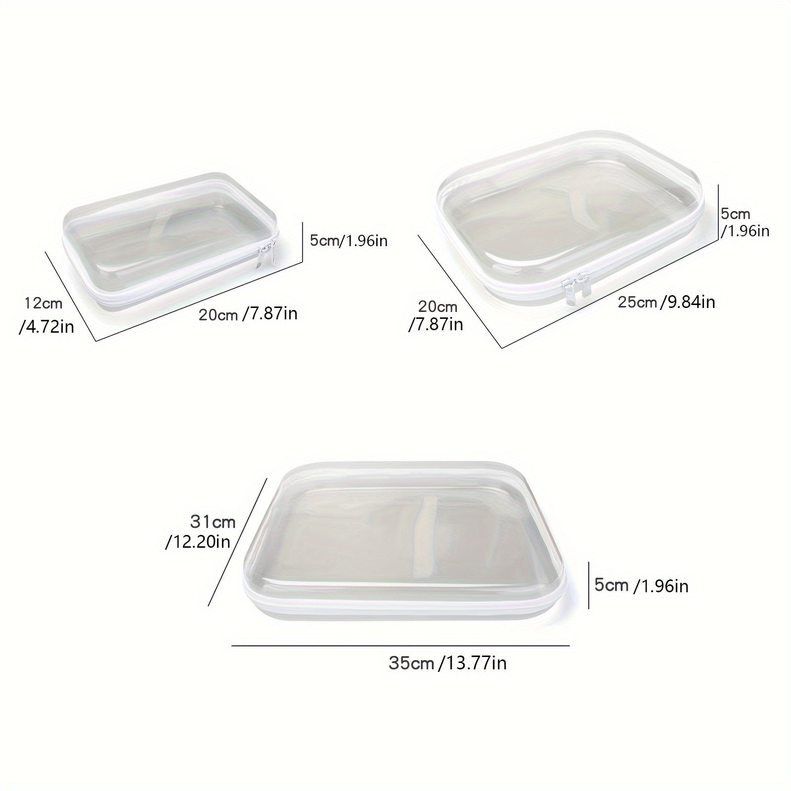 Ensley | Elegant, Practical, and Organized Transparent Bag Set
