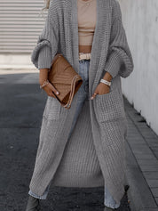 Sandra | Sophisticated Oversized Knit Long Cardigan