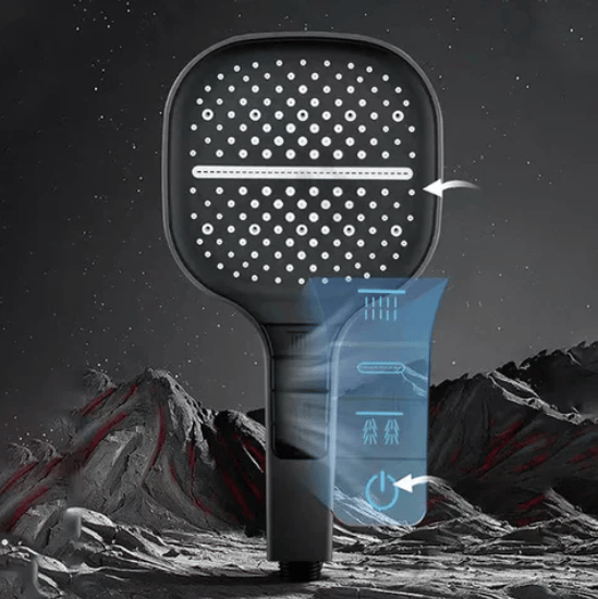 Aquajet Shower Head | Modern deconda deconda with 7 different pressure positions-3