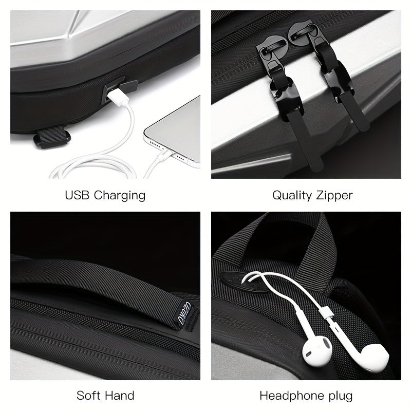 Rolan| Compact Anti-Theft Crossbody Bag with Charging Port