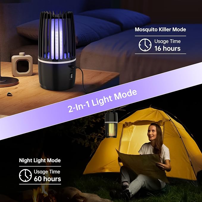 Electric Insect Killer - Electric insect lamp for the home, campsite or garden