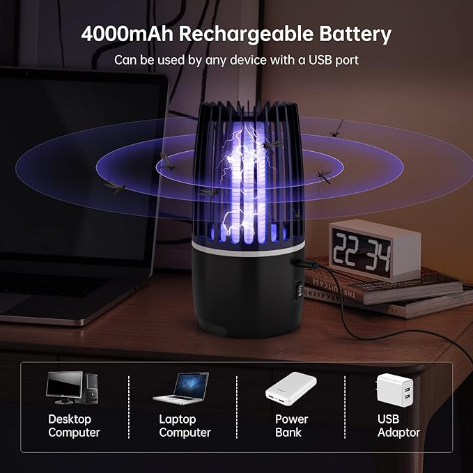 Electric Insect Killer - Electric insect lamp for the home, campsite or garden