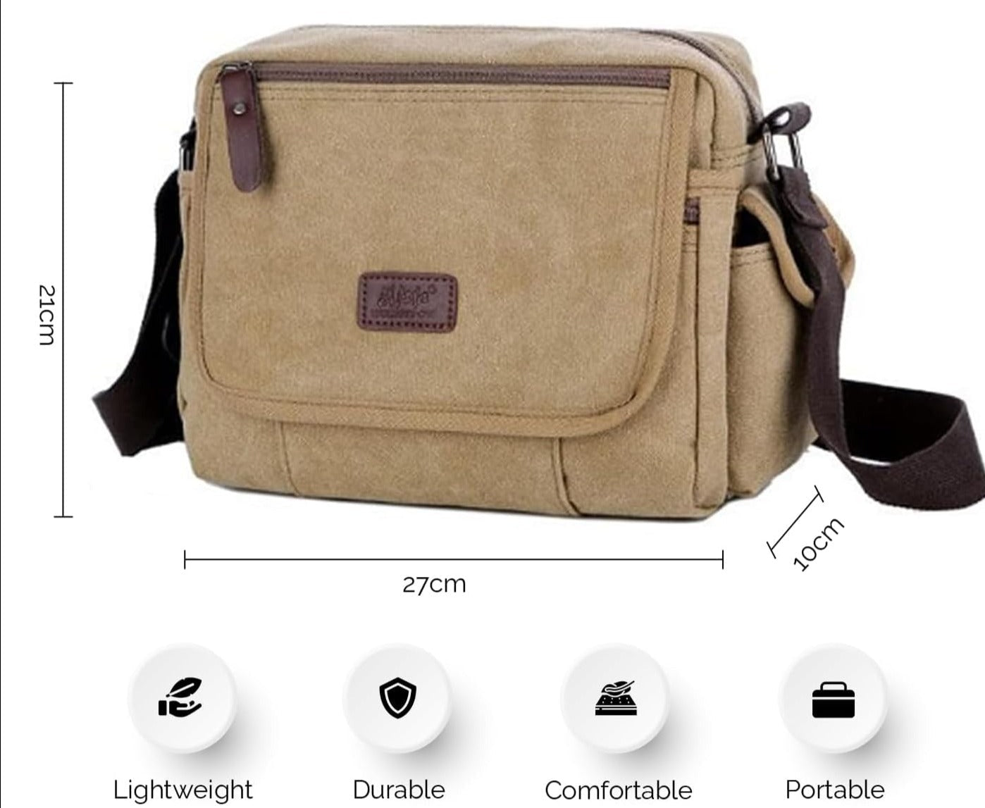 Leonardo | Everyday Casual Crossbody Messenger Bag