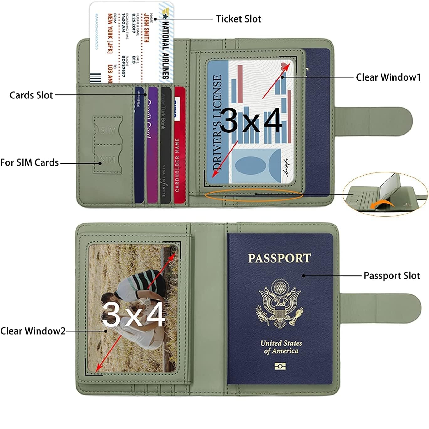 Maddie | RFID-secure passport holder