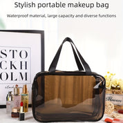 Clare | Clear and Practical Cosmetic Bag with Double Compartment