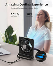 GaleForce | Ultra-Quiet & Powerful Small Table Fan