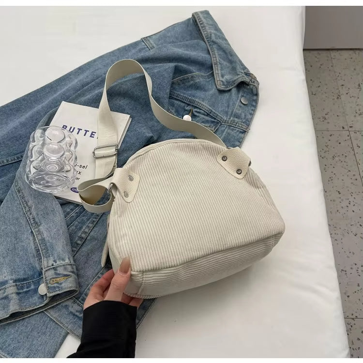 Rachel | Casual Everyday Corduroy Crossbody Bag