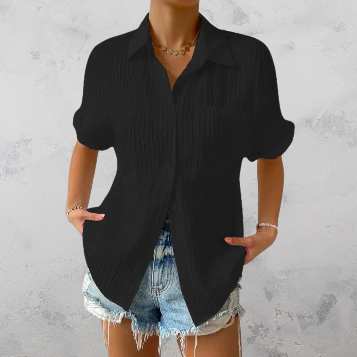 Quinn | Casual Lightweight Button-Up Shirt