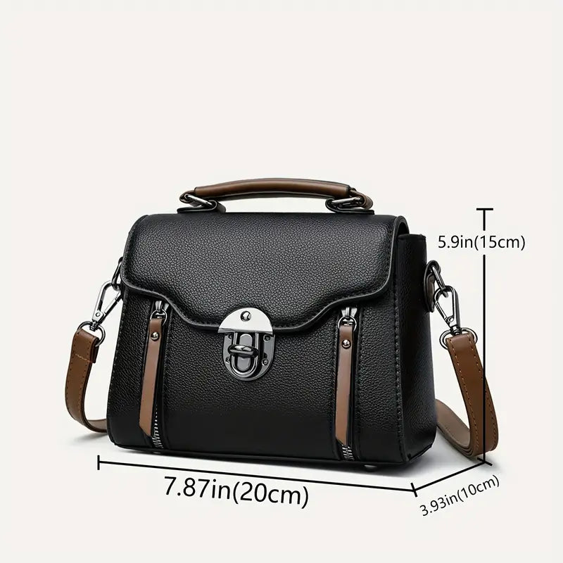 Erin | Classic Crossbody Bag with Secure Lock Detail
