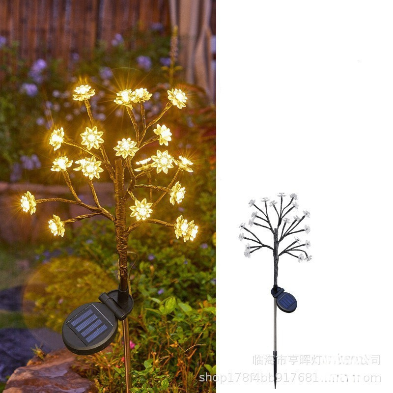 Solar Wild Fennel Lights - 6-Pack Solar Garden Lights with 15 Warm White LEDs-2