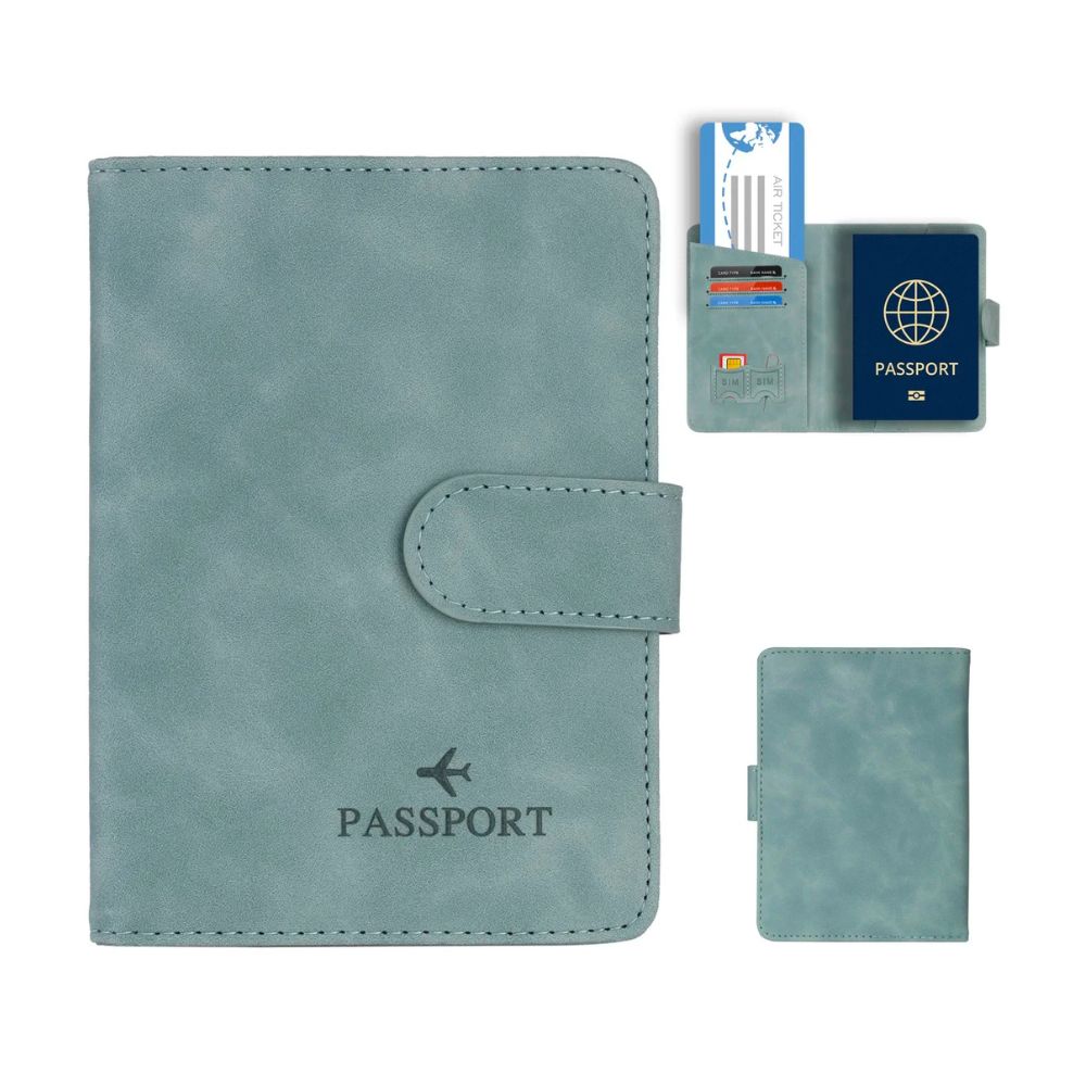 Vada | Theft-proof Waterproof PU Leather Passport Holder Wallet